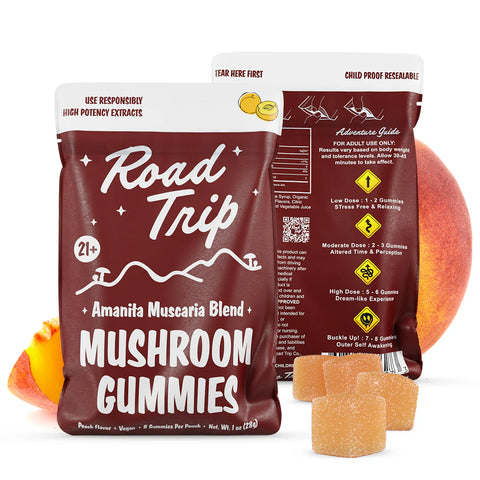 Amanita Muscaria Mushroom Gummies - Peach