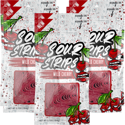 Sour Strips Wild Cherry 3.7 OZ